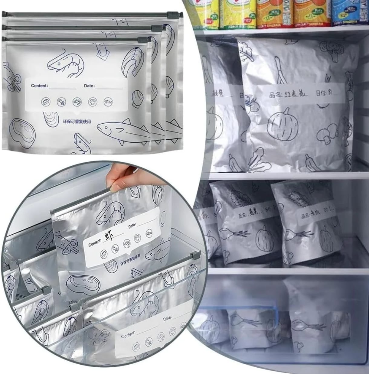 BOLSAS DE ALUMINIO PARA ALIMENTOS